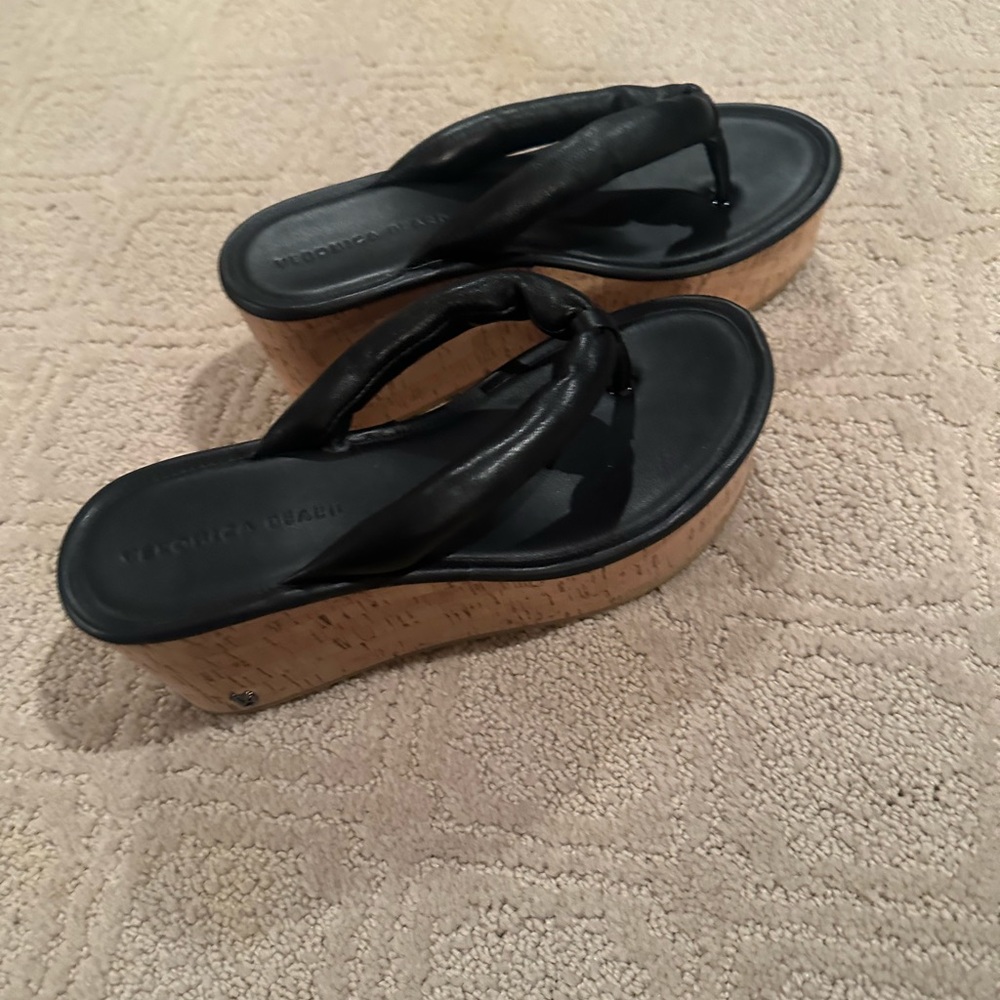 VERONICA BEARD BLACK LE GENO CORK LADIES SHOE